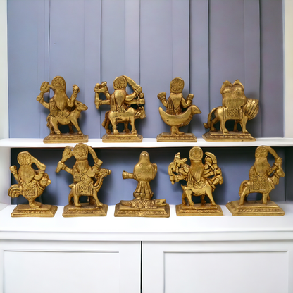 Buy Brass Navdurga Idols- 3 Inch Nikuressence