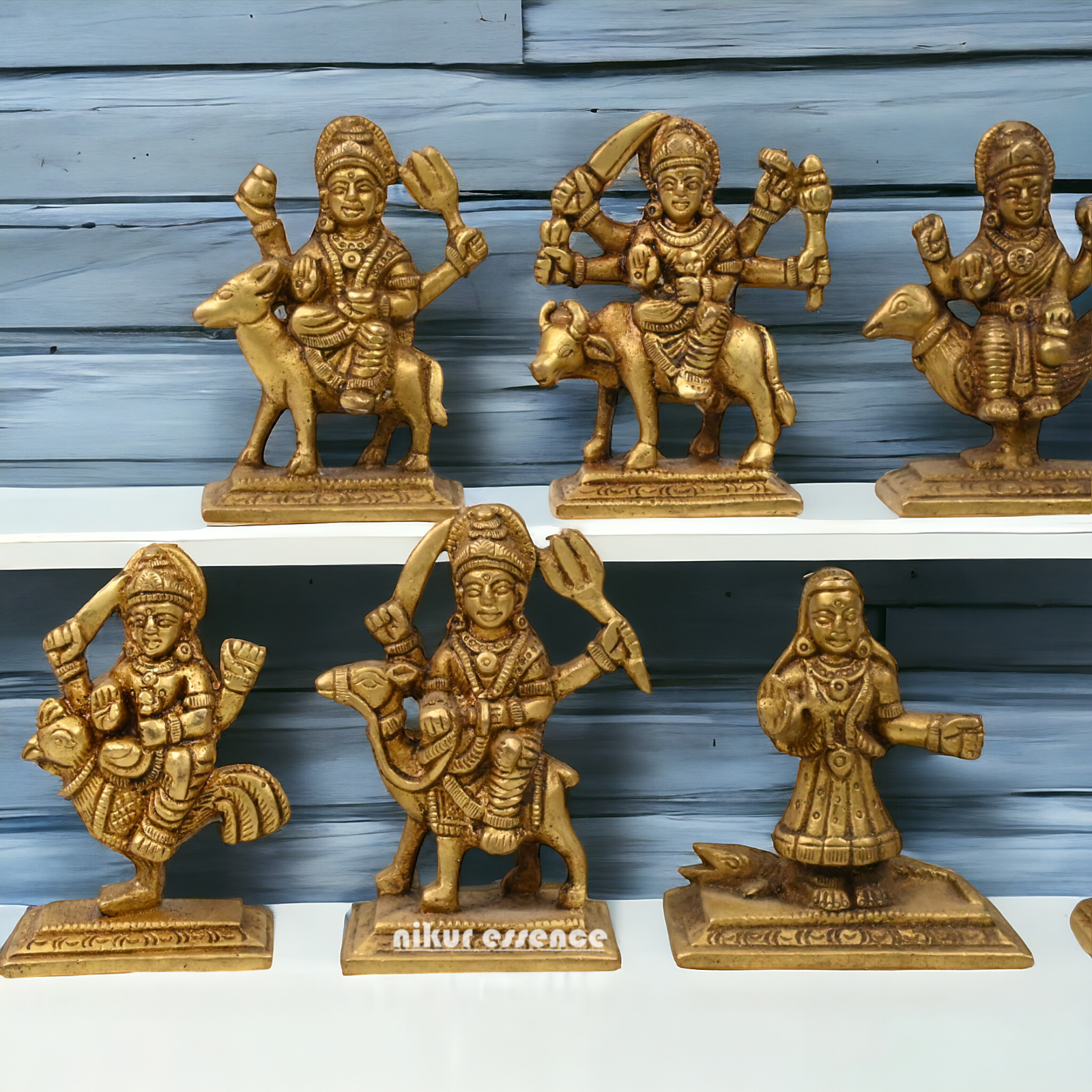 Buy Brass Navdurga Idols- 3 Inch Nikuressence