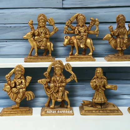 Buy Brass Navdurga Idols- 3 Inch Nikuressence