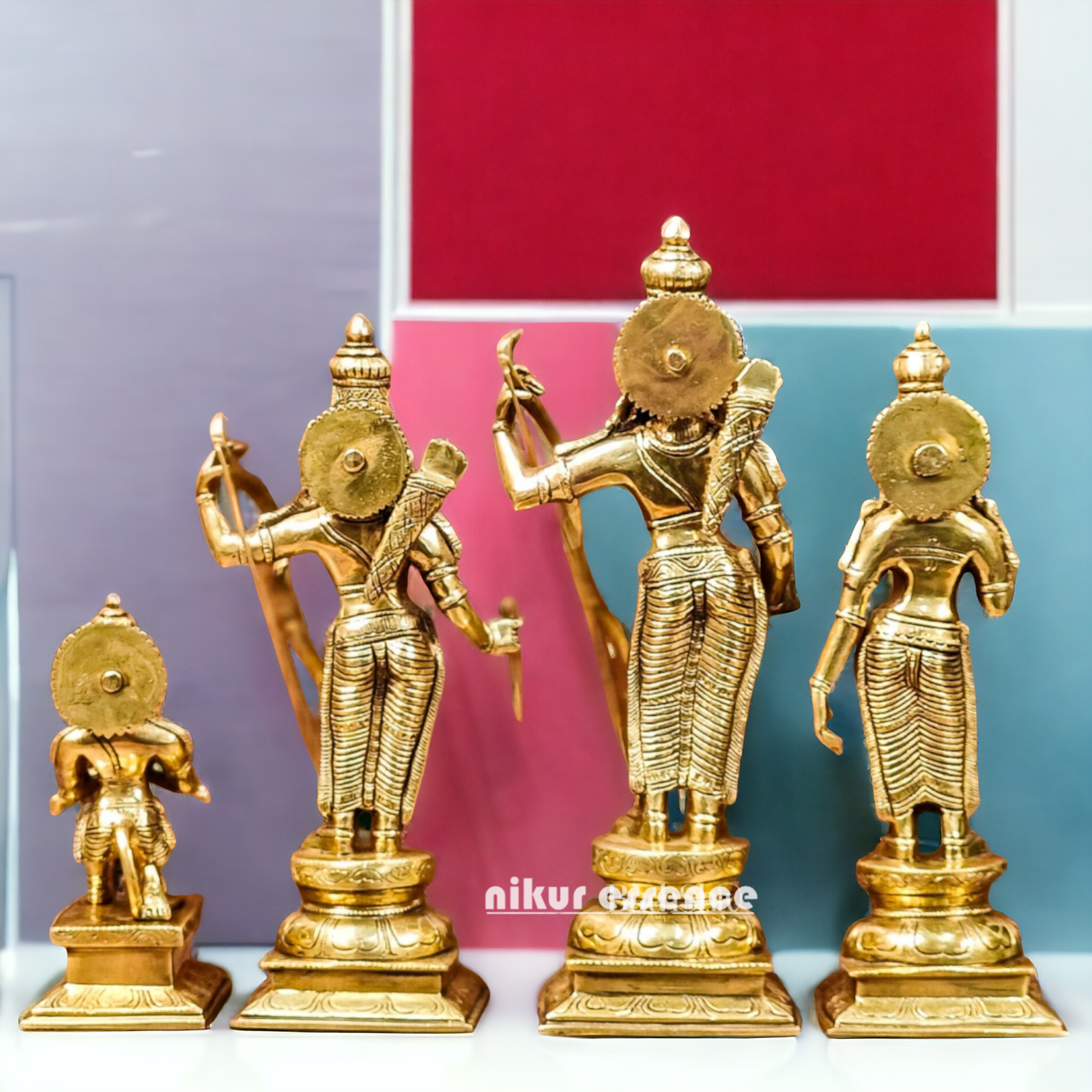 Solid Brass Ram Darbar statue by Nikur Essence - 18 Inch Nikuressence