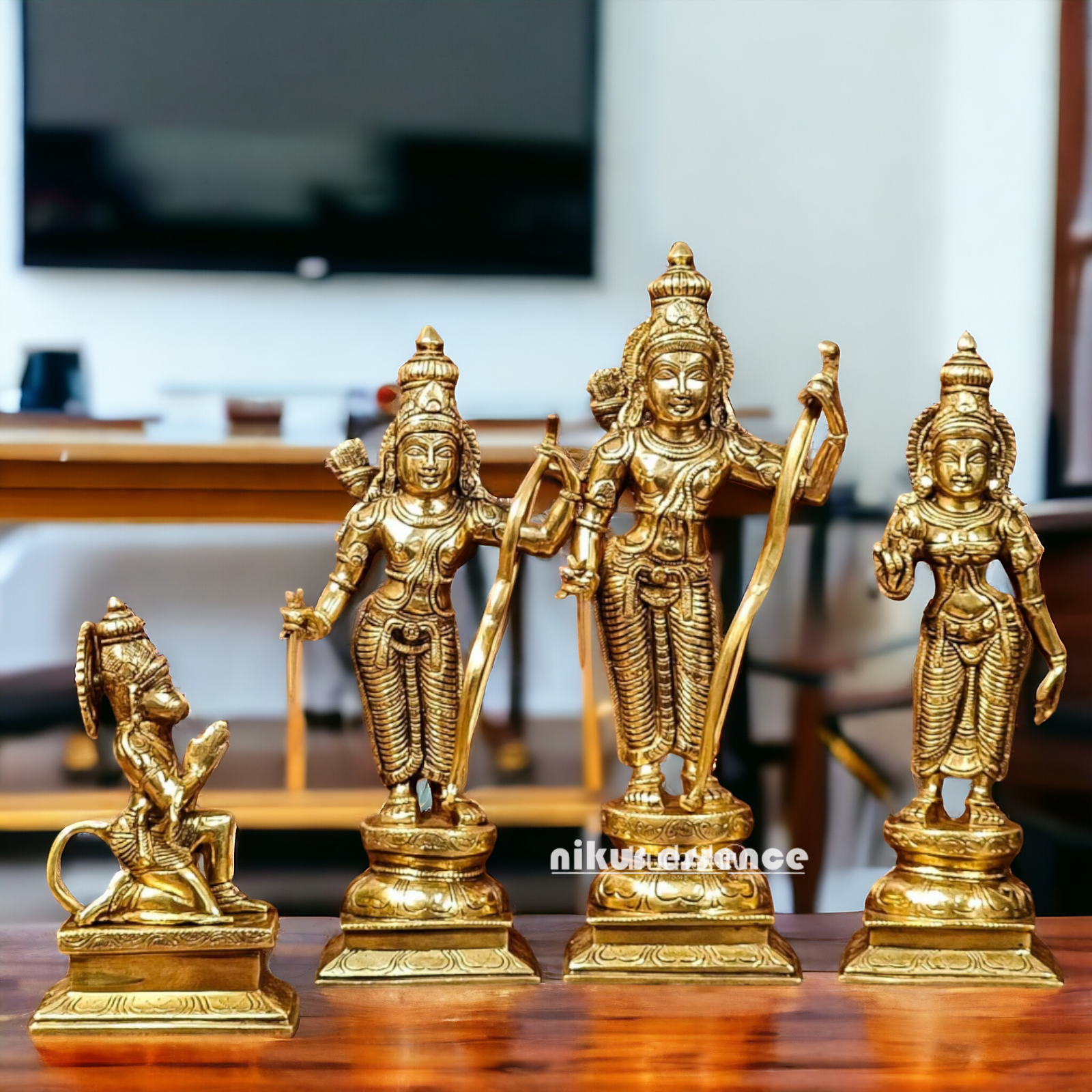 Solid Brass Ram Darbar statue by Nikur Essence - 18 Inch Nikuressence