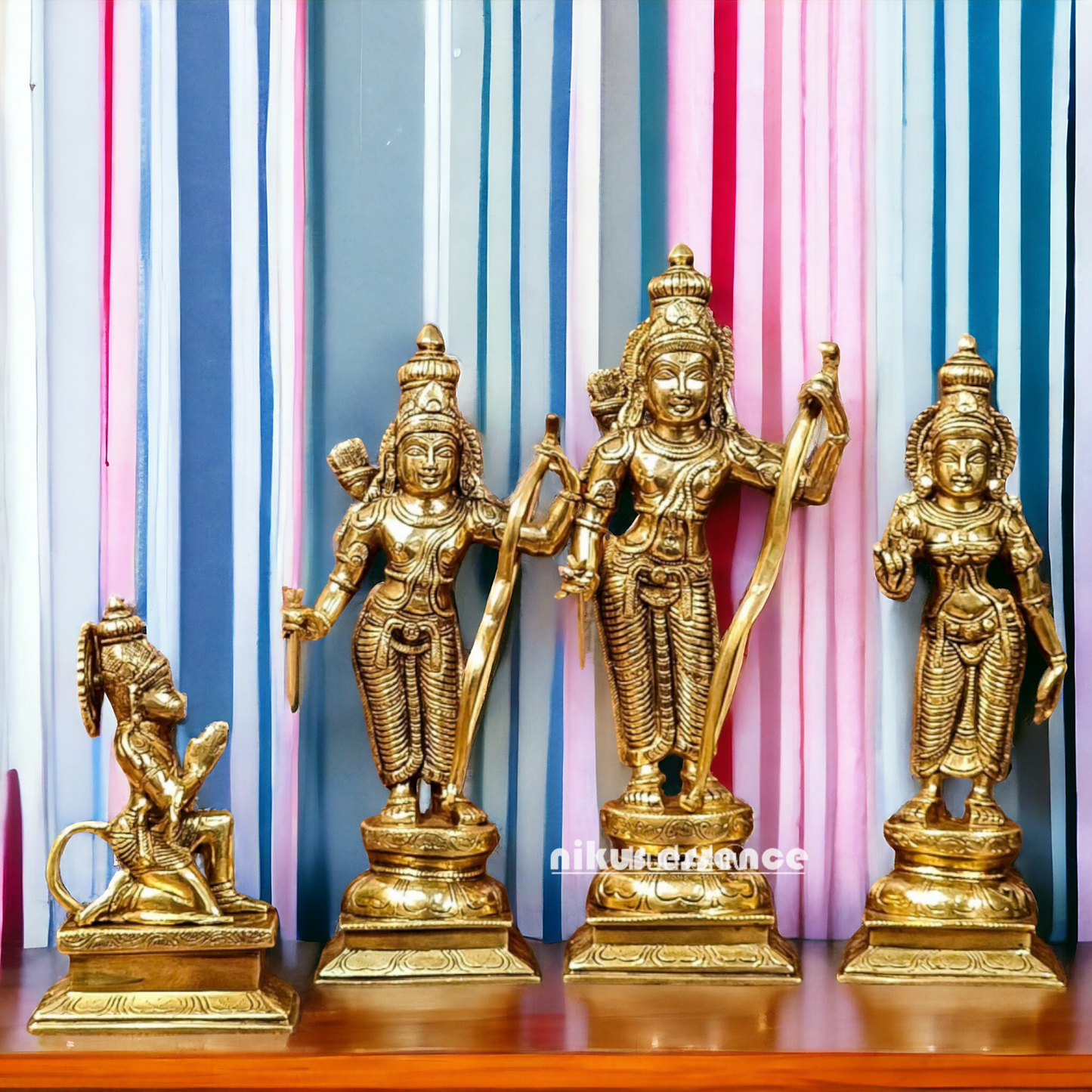 Solid Brass Ram Darbar statue by Nikur Essence - 18 Inch Nikuressence