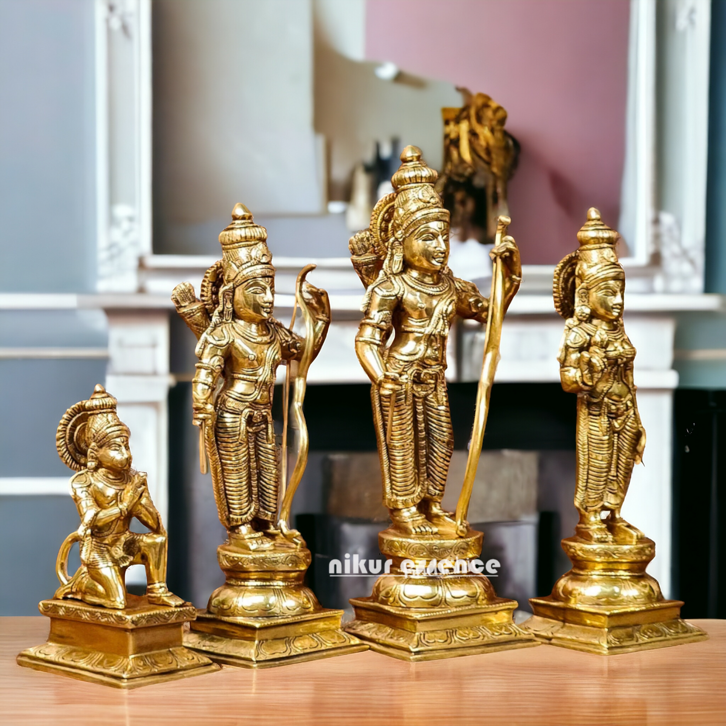 Solid Brass Ram Darbar statue by Nikur Essence - 18 Inch Nikuressence